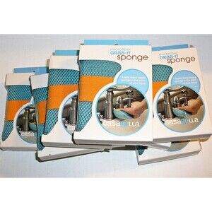 Lot Casabella Microfiber Grab It Sponge Elastic Hand Band Duo Side Scrub Polish